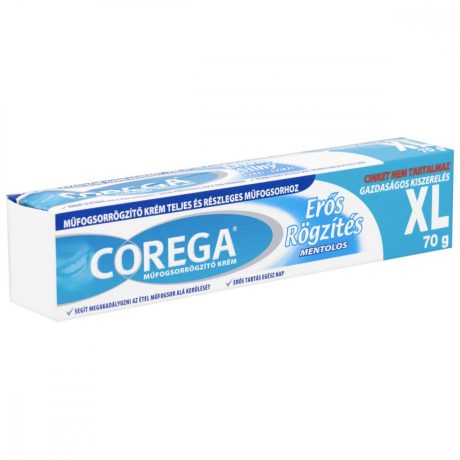 COREGA ERŐS RÖGZÍTÉS XL műfogsorrögzítő krém 70 g