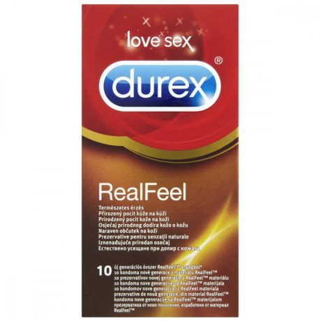 DUREX REAL FEEL LATEXMENTES óvszer 10 db