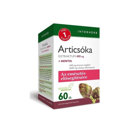Interherb Articsóka Extraktum 400 mg 60 db