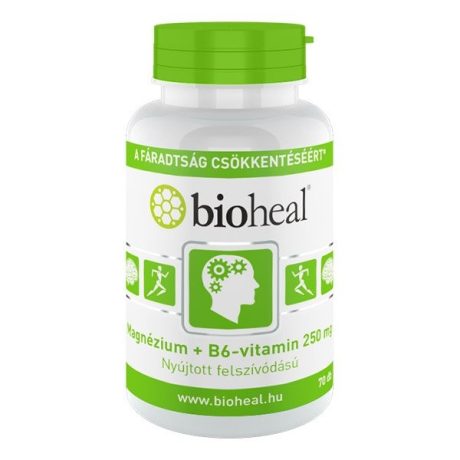 BIOHEAL MAGNÉZIUM + B6-VITAMIN 250 mg kapszula 70 db