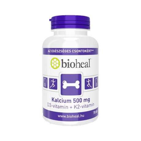 BIOHEAL KALCIUM + D3-VITAMIN + K2-VITAMIN tabletta 70 db