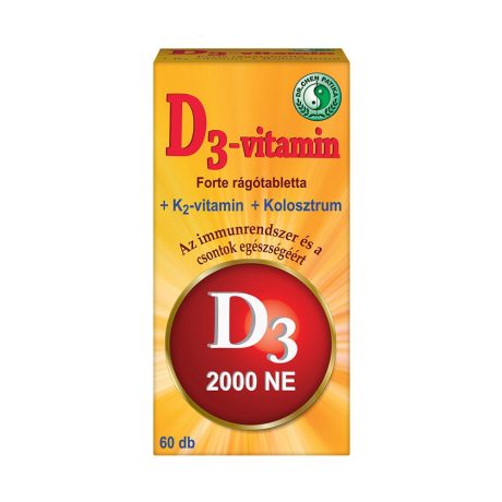 DR. CHEN D3-VITAMIN FORTE rágótabletta 60 db