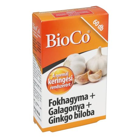 BIOCO FOKHAGYMA GALAGONYA GINKGO BILOBA tabletta 60 db