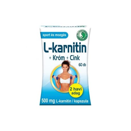 DR.CHEN L-KARNITIN 500 mg + KRÓM + CINK kapszula 60 DB