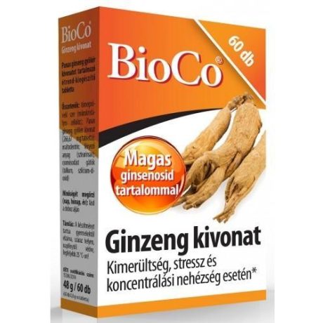 BIOCO GINZENG kivonat tabletta 60 DB