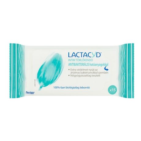 LACTACYD FEMINA intim törlőkendő 15 db