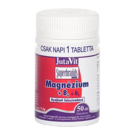 JUTAVIT MAGNEZIUM B6 VITAMIN tabletta 50 db