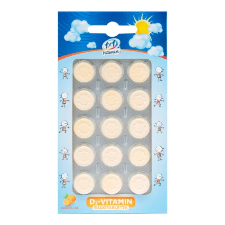 1X1 VITAMIN D3-VITAMIN 400 NE rágótabletta 15 db