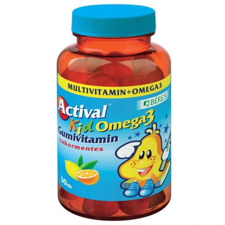 BÉRES ACTIVAL KID OMEGA-3 GUMIVITAMIN tabletta 30 db