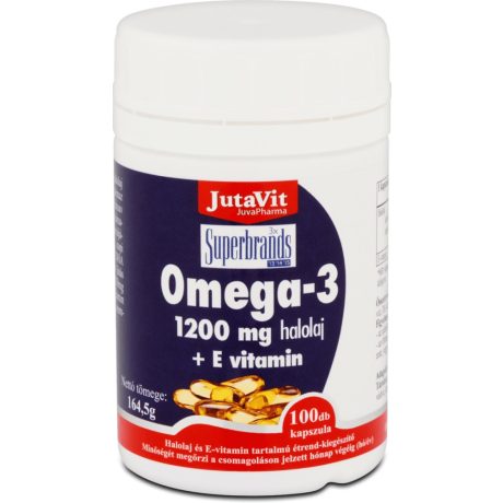 JUTAVIT OMEGA-3 HALOLAJ 1200 mg + E-VITAMIN kapszula 100 db