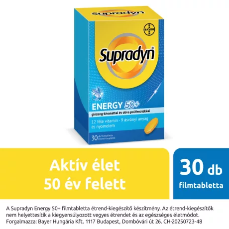 SUPRADYN ENERGIA 50+ filmtabletta 30 db