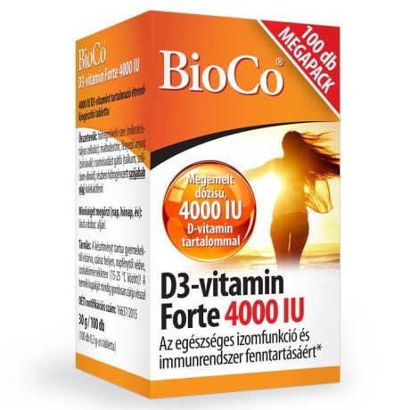 BIOCO D3-VITAMIN FORTE 4000 IU tabletta 100 db