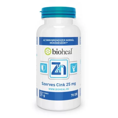 BIOHEAL SZERVES CINK 25 mg tabletta 70 db