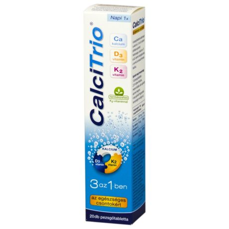 CALCITRIO KALCIUM K2-VITAMIN + D3-VITAMIN pezsgőtabletta 20 db