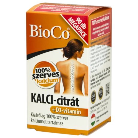 BIOCO KALCI-CITRÁT + D3-VITAMIN filmtabletta 90 DB