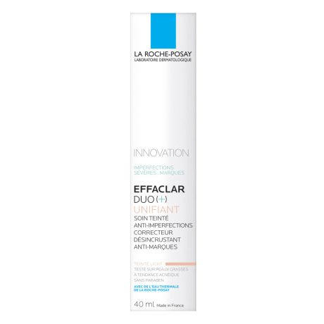 LA ROCHE-POSAY EFFACLAR DUO PLUS Light színezett arcápoló krém 40 ml