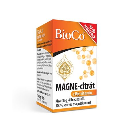 BIOCO MAGNE-CITRAT + B6-VITAMIN filmtabletta 90 db