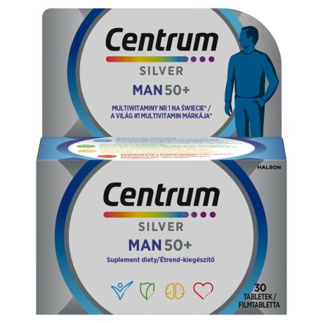 CENTRUM FÉRFIAKNAK 50+ A-Z-ig filmtabletta 30 db