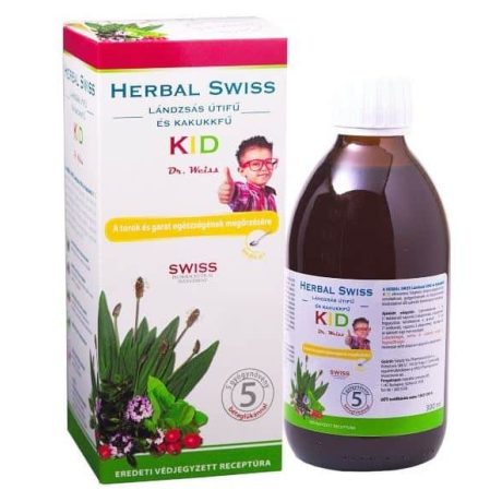 HERBAL SWISS KIDS LÁNDZSÁS ÚTIFŰ SZIRUP 300 ML