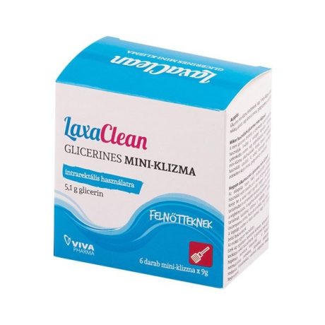 LAXACLEAN GLICERIN MINI-KLIZMA felnőtteknek 6 DB