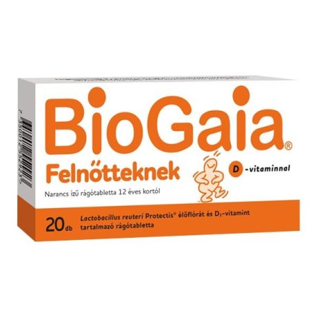 BIOGAIA PROTECTIS FELNŐTTEKNEK rágótabletta 20 db