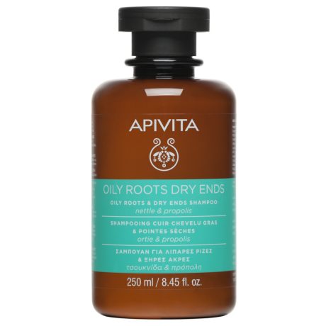 APIVITA Sampon - Zsíros hajtő és száraz hajvég 250 ML