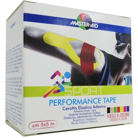 MASTER-AID Sport kineziológiai tapasz piros 5 cm x 5 m