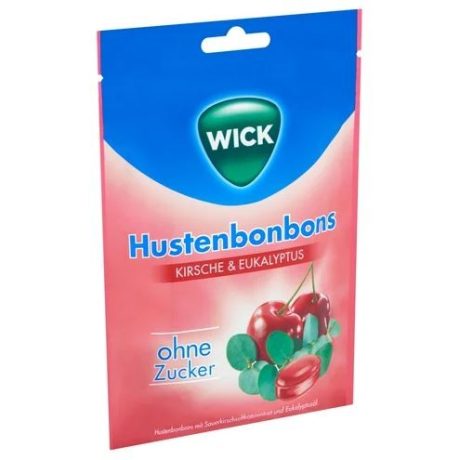 WICK EUKALIPTUSZ, CSERESZNYE torokcukorka 72g