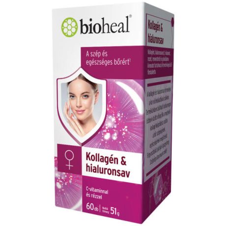 Bioheal kollagén és Hialuronsav 60 db