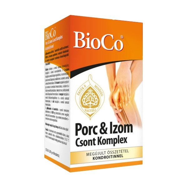BioCo Porc-Izom Csont Komplex kondroitinnel tabletta Megapack 120db