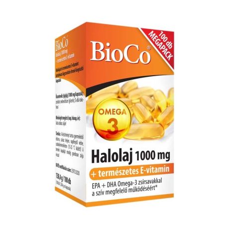 BIOCO HALOLAJ 1000 mg E-vitamin 100 db