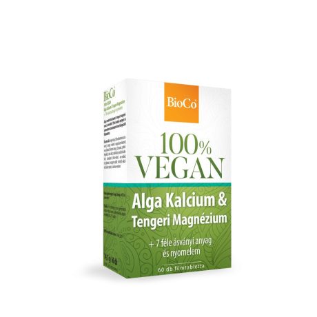 BIOCO 100% VEGAN Alga Kalcium & Tengeri magnézium + 7 féle ásványi anyag és nyomelem 60 db