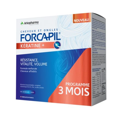 FORCAPIL KERATIN + HAJERŐSÍTŐ kapszula 120+60 db