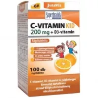 Jutavit C-Vitamin Kid 200mg+D3 Vitamin 100db