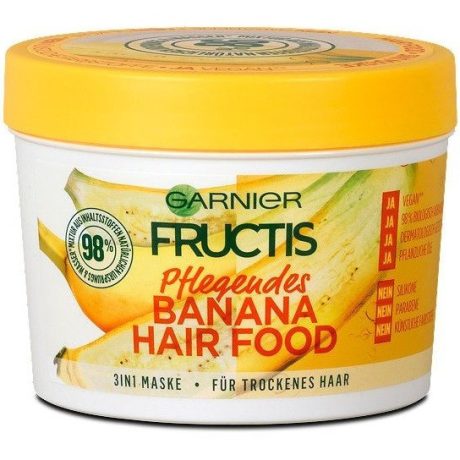 Garnier Fructis Hair food hajmaszk banana száraz hajra, 390 ml