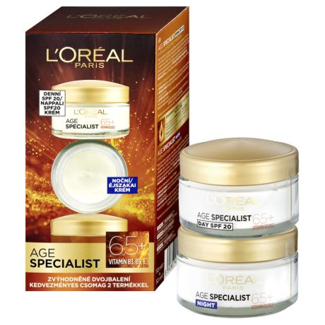 L' ORÉAL Paris age Specialist 65+ duo nappali+éjszakai