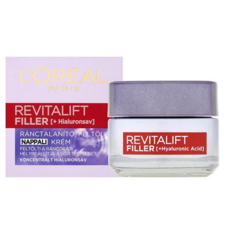 L' ORÉAL Paris Revitalift Filler (HA) Ránctalanító, Feltöltő nappali krém 50 ml