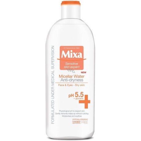 MIXA micellás víz száraz bőrre 400 ml