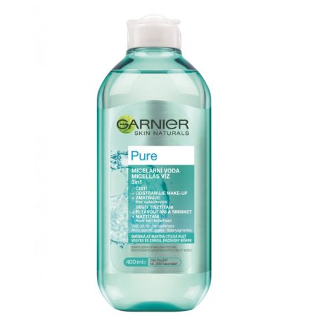 GARNIER Skin Micellás víz 400 ml pure problémás bőrre 3in1