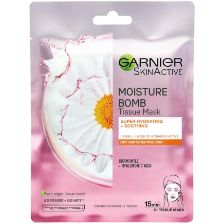 GARNIER Skin textil maszk - Kamillás 28 g