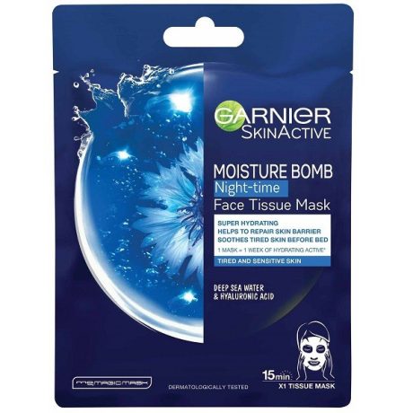 GARNIER Skin textil maszk - Moisture Bomb night 28 g