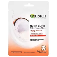 GARNIER Skin textil maszk - Nutribomb Milky Coco 28 g