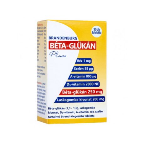 BRANDENBURG B-GLÜKÁN plusz tabletta 30 db
