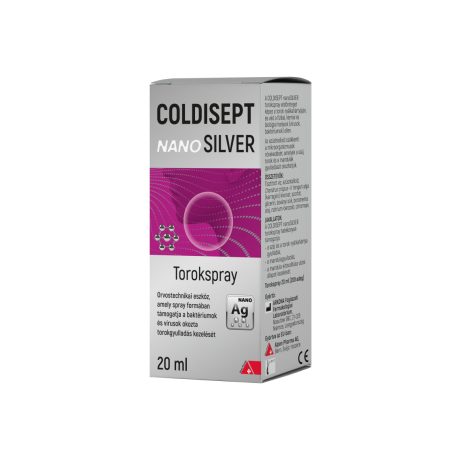 COLDISEPT NANOSILVER torokspray 20 ml