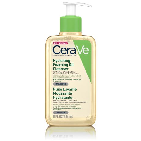 CERAVE hidratáló habzó olajos tisztító 236 ml