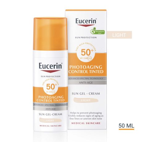 EUCERIN SUN FF50 photoaging control színezett világos 50 ml