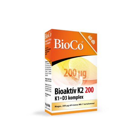BIOCO BIOAKTÍV K2 200 MCG + K1 + D3 KOMPLEX tabletta 60 db