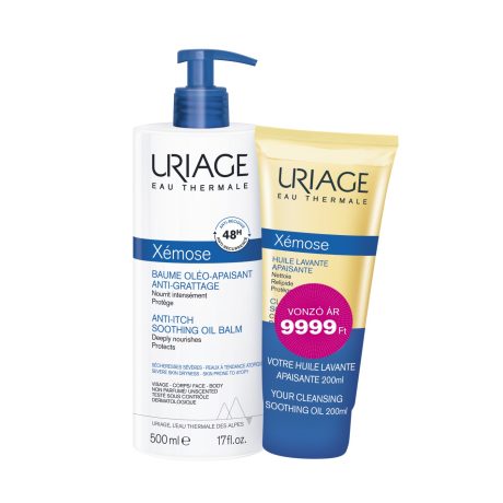 URIAGE XÉMOSE balzsam 500 ml + XÉMOSE olajtusfürdő 200 ml