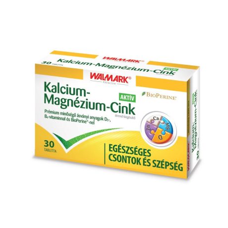 WALMARK KALCIUM MAGNÉZIUM CINK tabletta 30 db